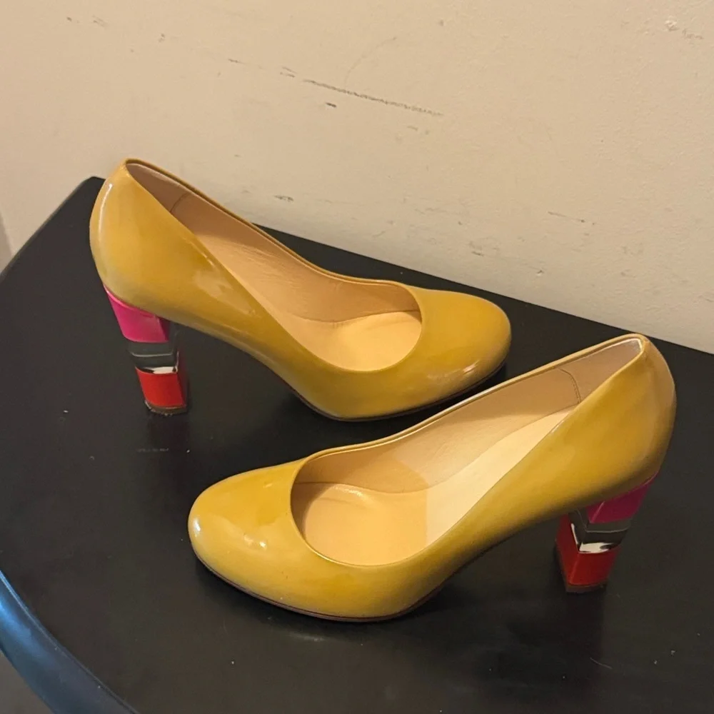 Kate Spade Multicolor Block Heels